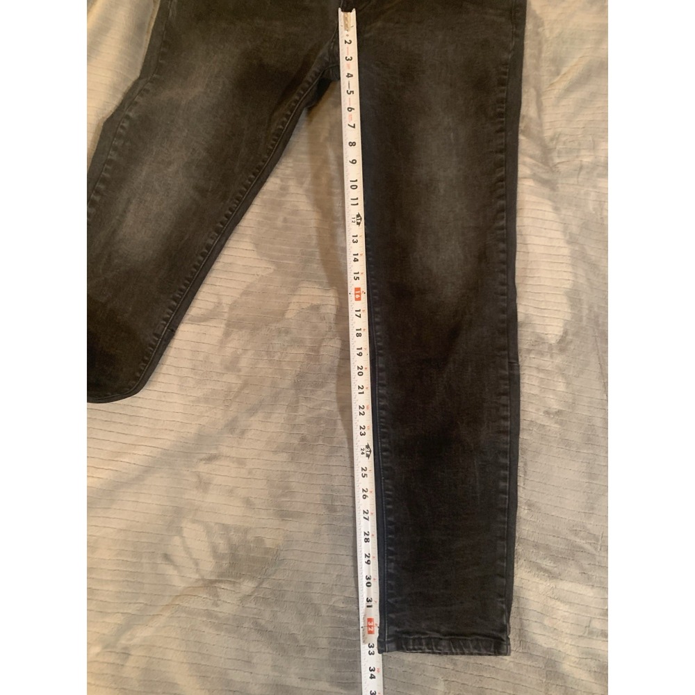 Hyper Denim Men's 38x33 Black Biker Stretch Denim Jeans Slimming - Picture 7 of 15